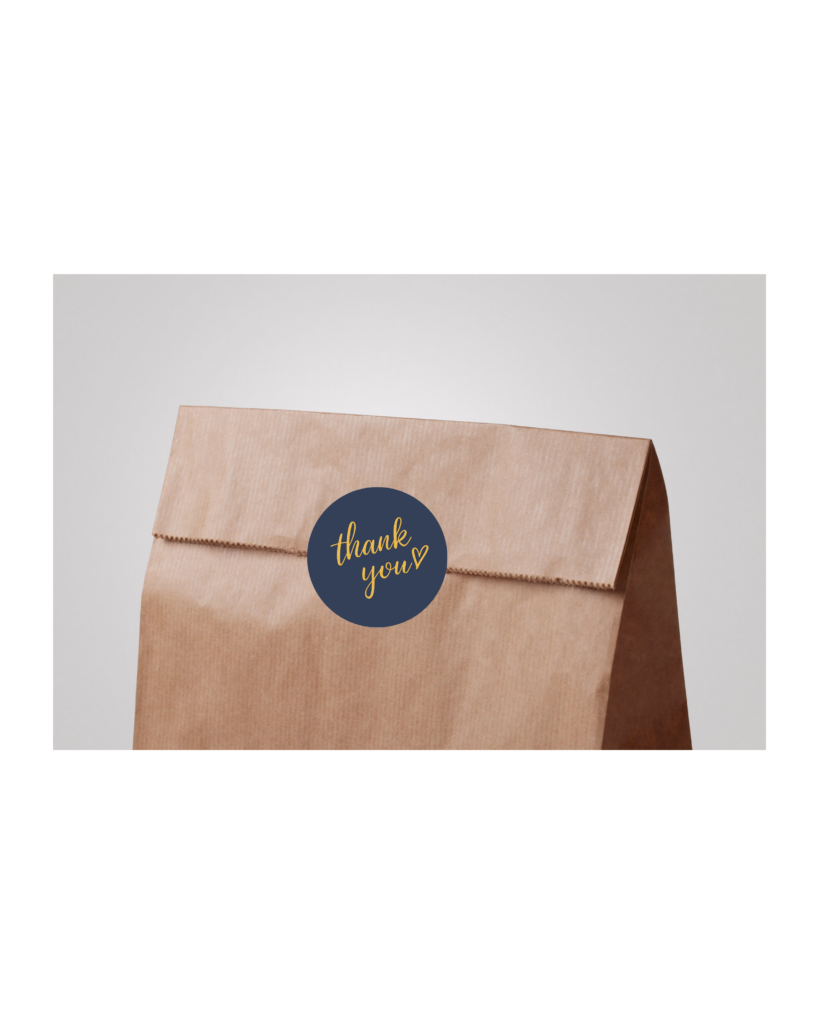 luxury thank you stickers